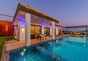 Kaş Çavdır da Kiralık Jakuzili Çocuk Havuzlu Kiralık Tatil Villası Villa Manzara 2