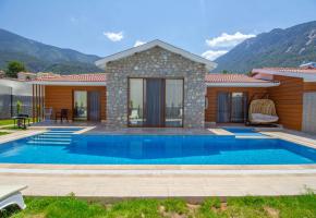 Fethiye Ovacıkta Kiralık Jakuzili Muhafazakar Çocuk Havuzlu Tatil Villası Tlos 4 Yalı