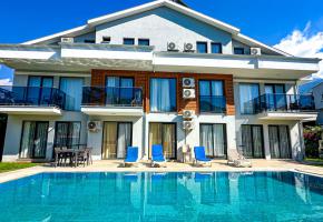 Fethiye Ölüdeniz'de 6 kişilik havuzlu apart daire Kayapark D3